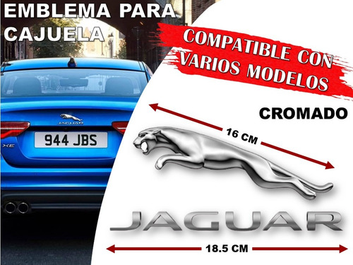 Emblema Para Cajuela Jaguar Para Varios Modelos Cromado