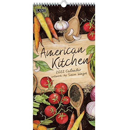 Calendario De Pared Vertical De Cocina Americana 2022 (...