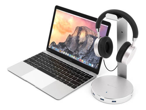 Imagen 7 de 10 de Soporte De Aluminio Para Auriculares Y Puertos Usb Satechi