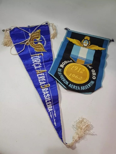 Banderín Fuerza Aérea Argentina Brasil 1962 Mag 56303