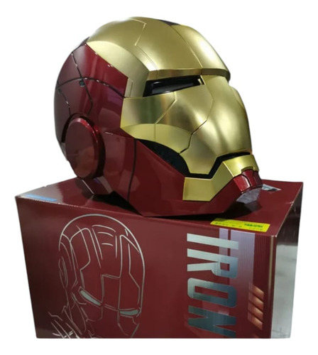 Soport Para Casco Iron Man Mark5 Comando Voz, Control, Touch Rojo/dorado Iron Man 1.1