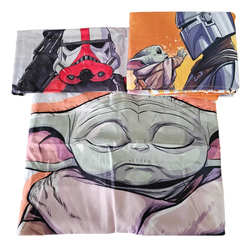 Set De Sábanas Individual Mandalorian Baby Yoda Providencia