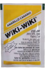 Wiki-wiki Polvo Para Teñir Prendas Amarillo Canario M/d