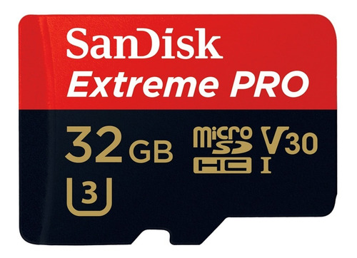 Memoria Sandisk Micro Sd 32gb Extreme Pro C10 100- 90 Mbs