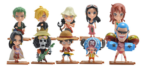 Figura Muñeco One Piece Tripulación Luffy Hancock X10u