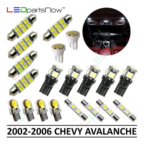 Ledpartsnow Luz Led Interior Repuesto Para Chevy Avalanche