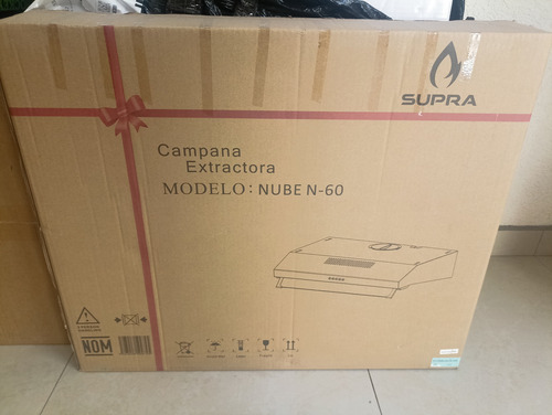 Campana Extractora Marca Supra. Modelo Nube N60