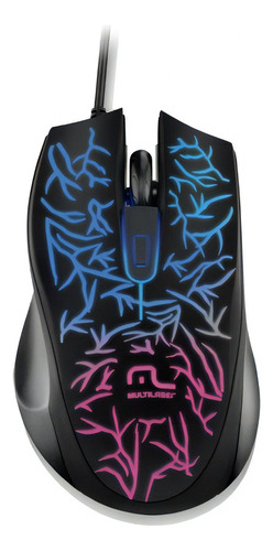 Mouse Gamer Led Fusion 1000dpi Mo227 Multilaser Cor Preto