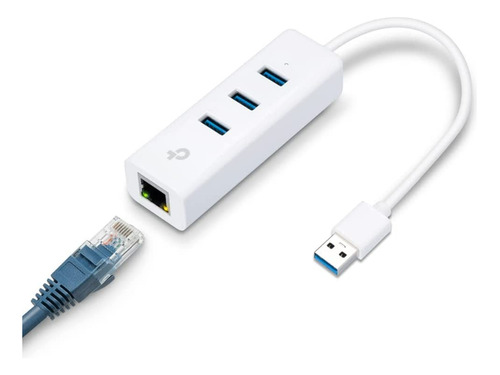 Hub Adaptador 3 Puertos Usb 3.0 Ethernet Gigabit Tplink Rj45