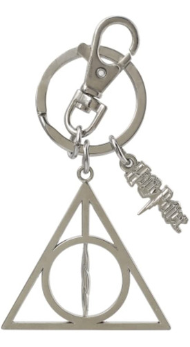 Harry Potter Deathly Hallows - Llavero De Peltre, Plateado,.