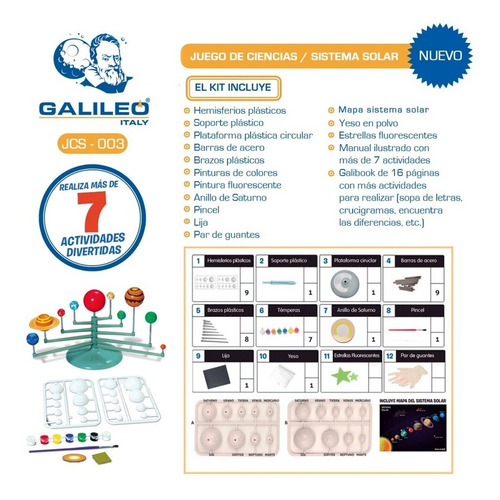 Juego De Ciencias Sistema Solar Galileo