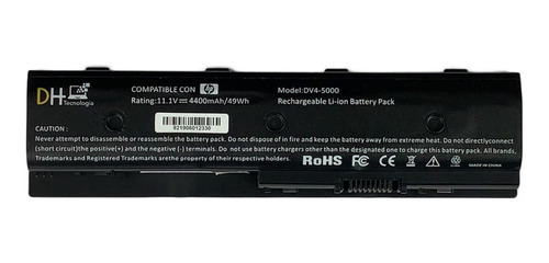 Bateria Hp Dv4-5000 Dv4-5100 Dv4-5200 Dv6-6b00 Dv6-7000