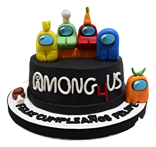 Torta Tematica Among Us - Hay Un Cumpleañero Entre Nosotros
