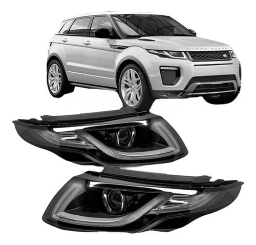 Par Farol Dianteiro Evoque 2016 A 19 D3s Com Led 10 Pinos Rf