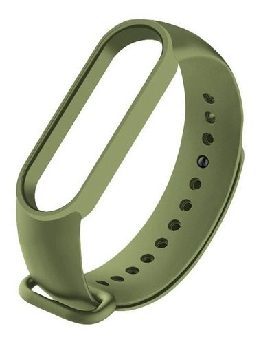 Pulseira de malha Xiaomi Mi Band 5, pulseira de silicone, cores, cor: verde claro