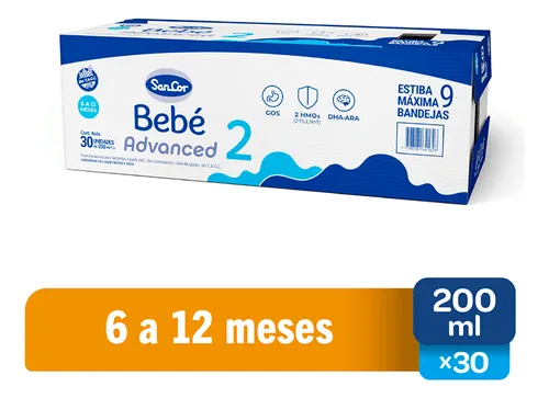 comprar Sancor Bebé 2 Advanced Bricks 200ml X 30 Unidades Sabor