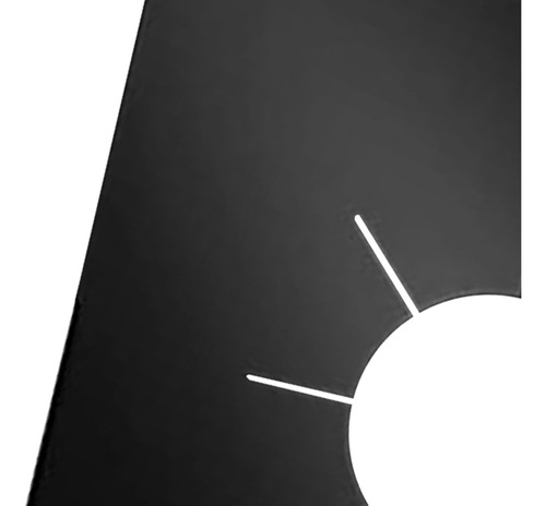 Estufa De Gas Reutilizable Protector De Estufa Negro