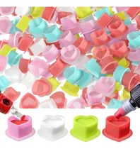 Comprar Copa De Tatuaje Desechable Silicona 200pcs Corazón Mezcla De Colores Talle