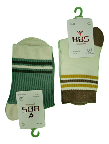 Calcetas Para Mujer Varios Colores 12 Pares Algodón Unitalla