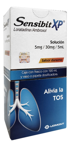 Sensibit Xp Solución 5mg/30mg/5ml Sabor Durazno 120 Ml