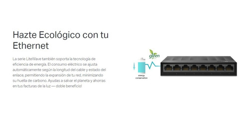 Switch Tp-link Ls1008g 8 Puertos 10/100/1000mbps Gigabit