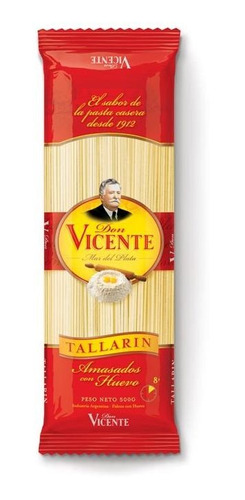 Pack X 6 Unid. Fideos  Tallarin 500 Gr Don Vicente