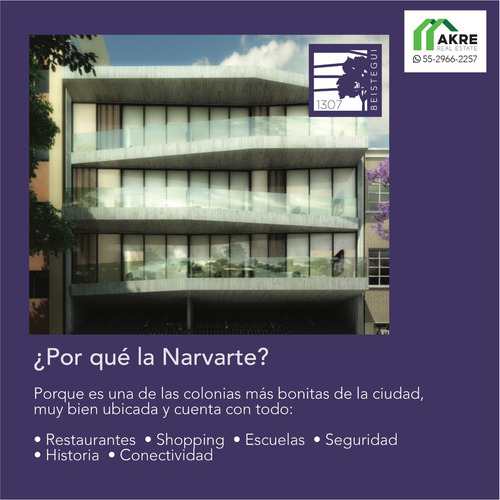 Preventa En Narvarte Solo 7 Departamentos
