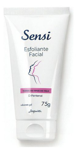 Sabonete Gel Esfoliante Facial D Pantenol Sensi 75g Jequiti Momento de aplicação Dia/Noite Tipo de pele Todo tipo de pele