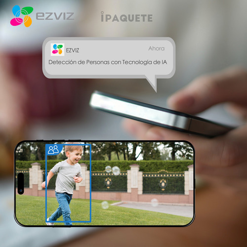 Kit 3 Cámaras Seguridad Ip Ezviz Wifi Exterior Color + 32gb