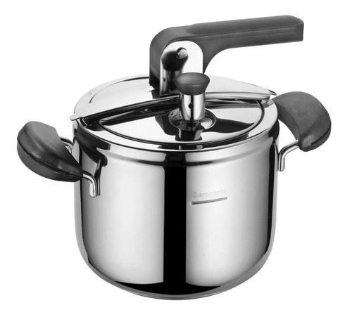Imagem 1 de 5 de Panela De Pressão 5l Inox Italiana - Barazzoni