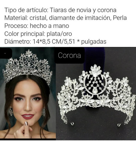 Imagen 6 de 8 de Coronas Para Reinas En Pedreria