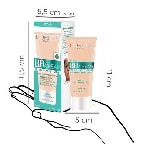 Base De Maquiagem L'oréal Paris Bb Cream Base 5 Em 1 - 30ml