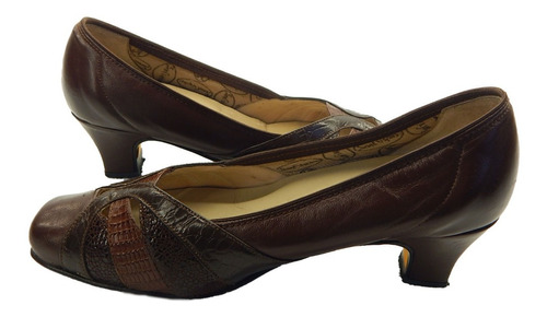 Zapatos Vintage San Crispino De Cuero Anatómicos T38 Marrón