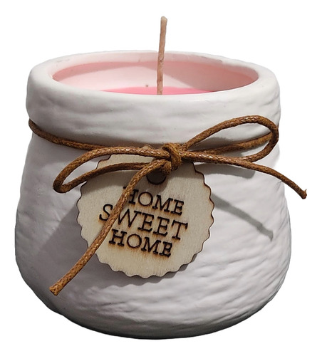 Maceta Con Vela Aromatizante Home Sweet Home