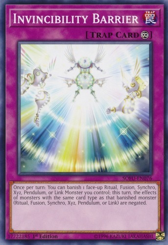 Invincibility Barrier (sofu-en076) Yu-gi-oh!