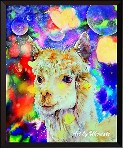 Acuarela Alpaca Impresión Original