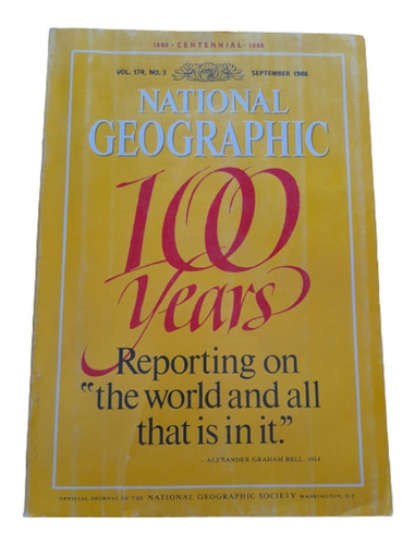 Revista National Geographic Setiembre 1988 Ingles