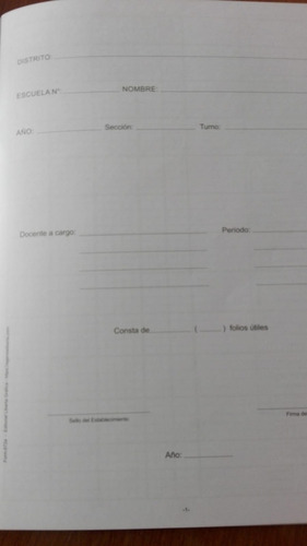 Registro De Asistencia Para Primaria