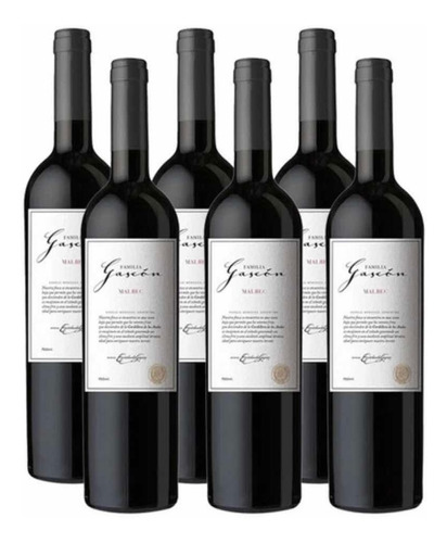 Vino Familia Gascon Malbec 750 Ml Caja X6 - Perez Tienda -