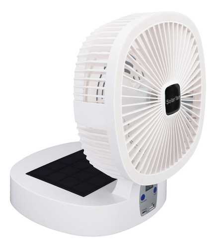 Ventilador De Escritorio Plegable, Panel Solar, Recargable