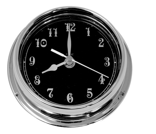 Reloj Arabe Tabic Prestige Cromo Esfera Negra Azabache Un 1