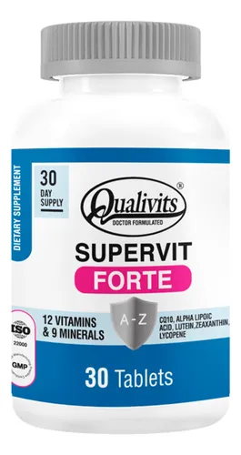 Supervit Forte Qualivits® X 30 Tabletas | Multivitamínico Sabor Natural