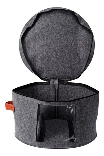 Caja Redonda Para Guardar Sombreros, Plegable, Con Tapa Para