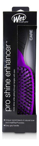 Cepillo Wetbrush Pro Shine Enhancer, Mejora El Brillo Morado