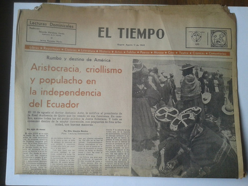 Lecturas Dominicales El Tiempo 11 De Agosto De 1968