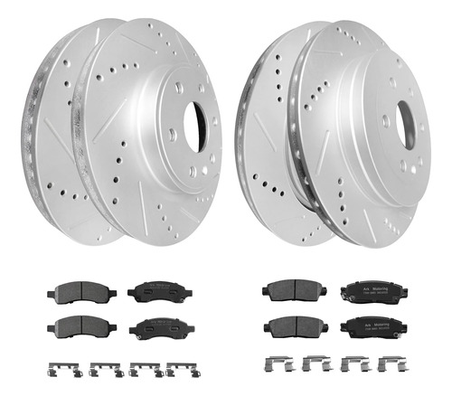 Rotor Freno Perforado Ranurado Delantero Trasero Repuesto 2