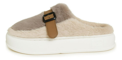 Pantufla Mujer Chinela Felpa Acolchonada Invierno