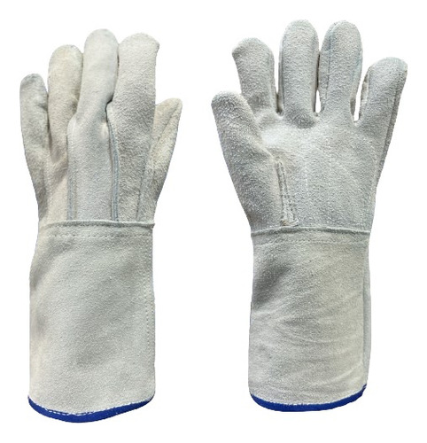 Guantes Para Soldador De Carnaza Gris 14'' Uso Rudo