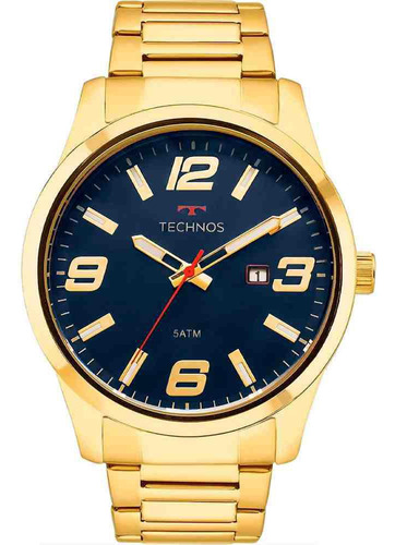 Relógio Technos Masculino 2115mpis/4a Dourado 45mm
