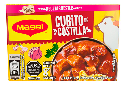 Cubito De Caldo De Costilla 88gr Maggi